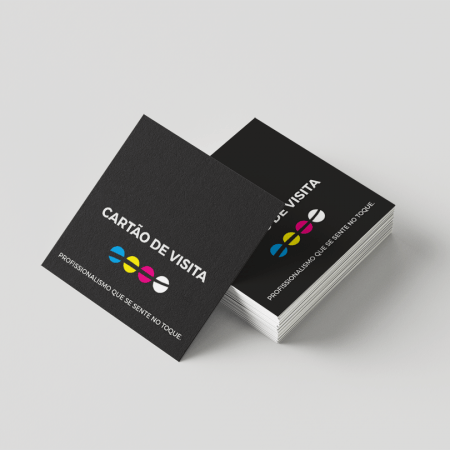 cartões de visita quadrados 5,5x5,5 cm, moderno e criativo